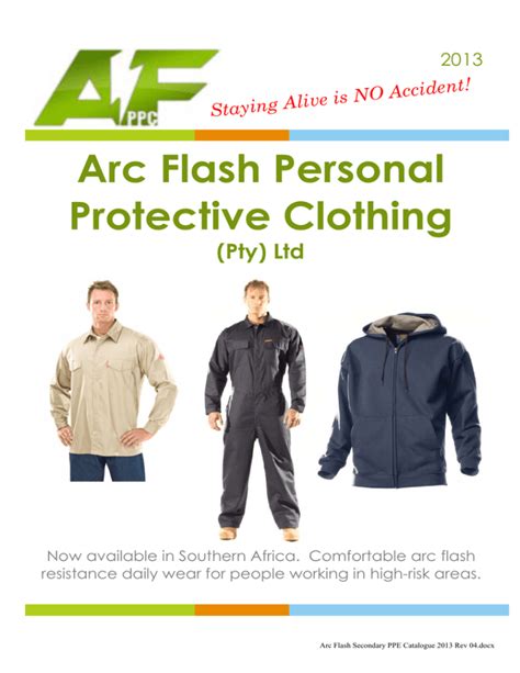 Arc Flash Personal Protective Clothing