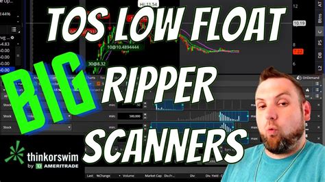 Thinkorswim Scanners And Scanner Settings For Day Trading Youtube