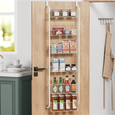 Egepon Over The Door Pantry Organizer Rack Tier Baskets Pantry Door