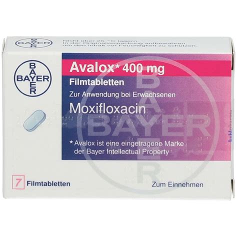 Avalox 400 Mg 7 St Mit Dem E Rezept Kaufen Shop Apotheke