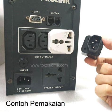 Jual Konverter Converter IEC320 C14 To CEE 7 7 CPU UPS APC Colokan