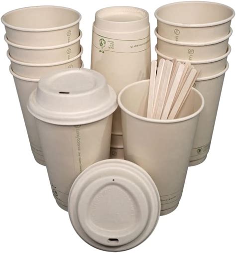 Amazon Certified Compostable Coffee Cups By Living Balance Oz