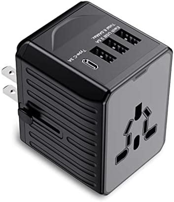 Saunorch Universal International Travel Power Adapter W High Speed A