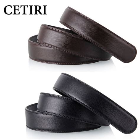 No Buckle Cm Wide Real Genuine Leather Belt Without Automatic Buckle