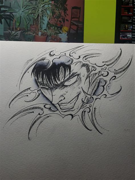 Guts manga panel draw on my style ;D @cross3d : r/Berserk