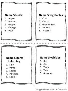 Top 5 Answers: A Family Feud-Type Category Game - Speech and Language