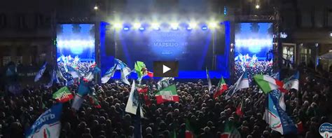 Abruzzo Meloni Salvini E Tajani Sul Palco Per Marsilio Segui Qui La