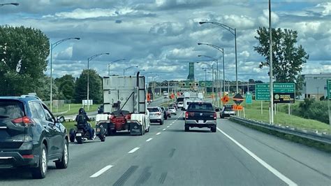 Fin Dun Bloc De Travaux Intensifs Sur Le Pont Laviolette Et Aper U Des