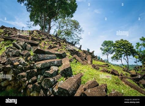 Gunung Padang Megalithic Site In Cianjur Java Island Indonesia