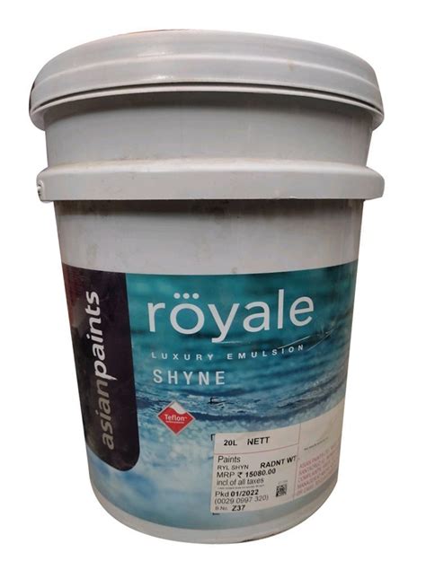 20L Asianpaints Royale Shyne Luxury Emulsion 20 Ltr At Rs 15080 Bucket