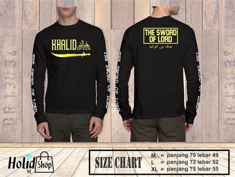 Kaos Pria Kaos Khalid Ibn Al Walid The Sword Of Lord Kaos Pemuda