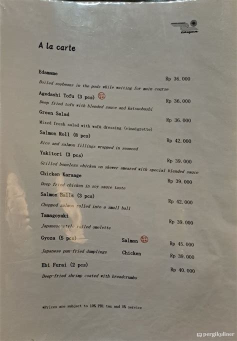 Selalu Diperbarui Menu Kikugawa Cikini