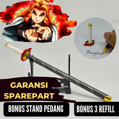 Jual Pulpen Pedang Anime Demon Slayer Rengoku Sword Pen Kimetsu No