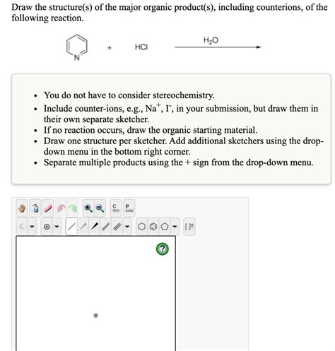 Solved Draw The Structure S Of The Major Organic Chegg