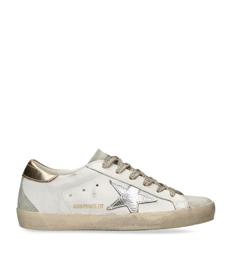 Womens Golden Goose White Leather Super Star Sneakers Harrods Us