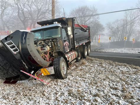 Crash Involving Dump Truck Tractor Trailer Shuts Key Slate Belt