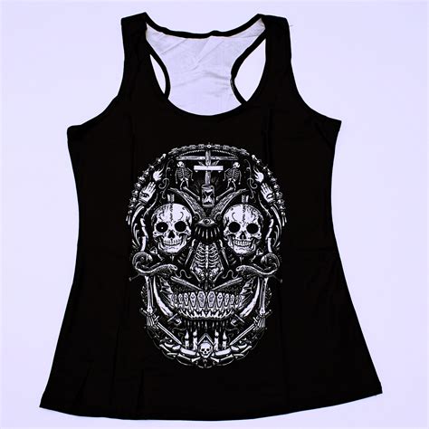 Skull Design Womens Tank Top