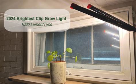 Amazon FECiDA Clip On Grow Lights For Indoor Plants 1000 Lumen 9W