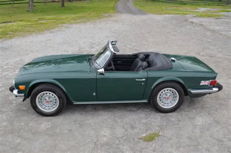 Three Owner Solid Strong Driving British Racing Green Tr6 For Sale Triumph Tr 6 1975 For Sale