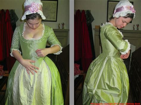 Two Nerdy History Girls A Young Woman Dresses For Day C 1775