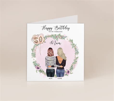 Mum 50th Birthday Card Birthday Card For Mum Mom Mam Mother To A