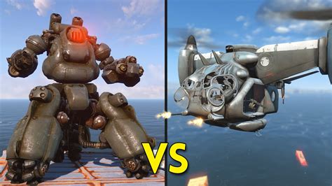 Fallout 4 10 Vertibirds Vs 10 Sentry Bots Battles 45 Youtube