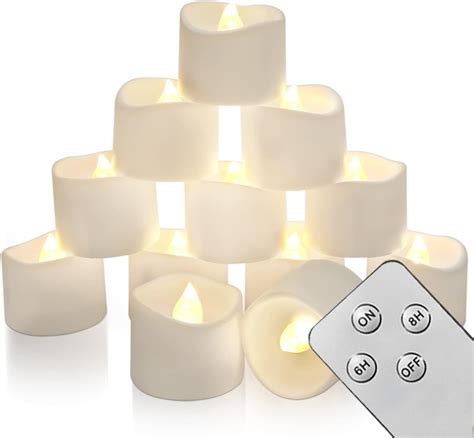 Homemory Flameless Candles Led Tea Lights With Remote And