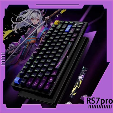 Atk Teclado Rs7pro Vgn Con Eje Magn Tico Teclado Con Cable De Aleaci N