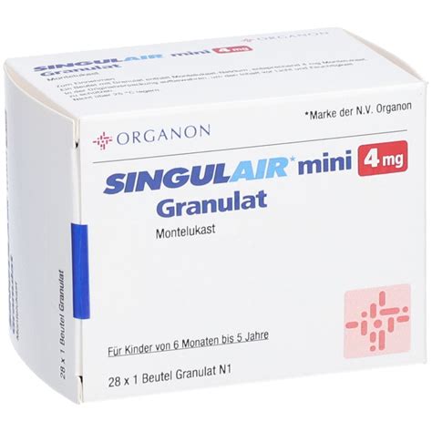singulair mini  mg granulat  st mit dem  rezept kaufen shop apotheke