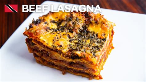 🇹🇹 Beef Lasagna Recipe By Chef Jeremy Lovell Foodie Nation Youtube