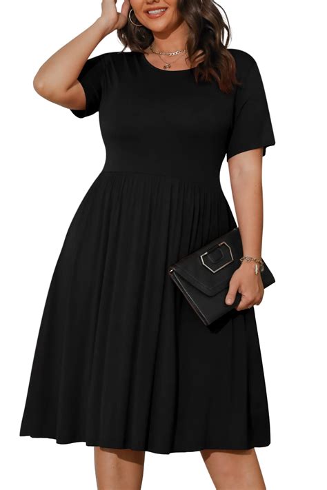 plus size dresses black and white 9