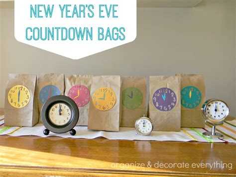 New Year's Eve Countdown for the Family - Organize and Decorate Everything