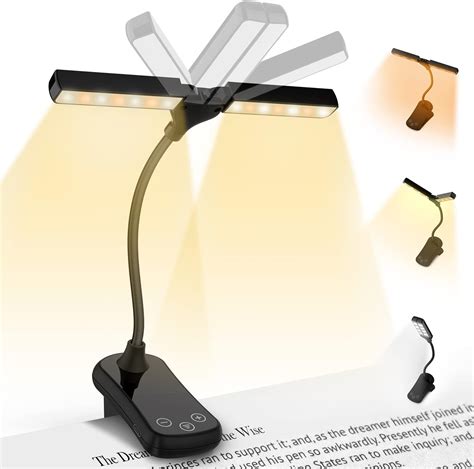 HT YUNJLI 28 LEDs Luce Da Lettura Pinza Dual Head Lampada Da Lettura