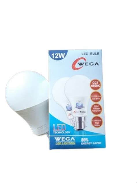 Aluminum Cool Daylight 12W WEGA LED Bulb Base Type B22 At Rs 90 Piece