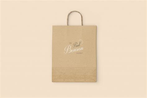 Free Black Kraft Paper Bag Mockup PSD Psfreebies