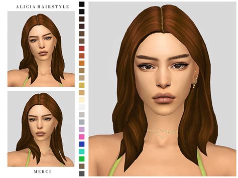 The Sims Resource Alicia Hairstyle