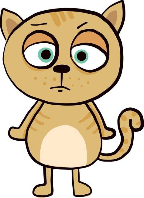 Angry Cat Illustration Vector On White Background 13769933 Vector Art