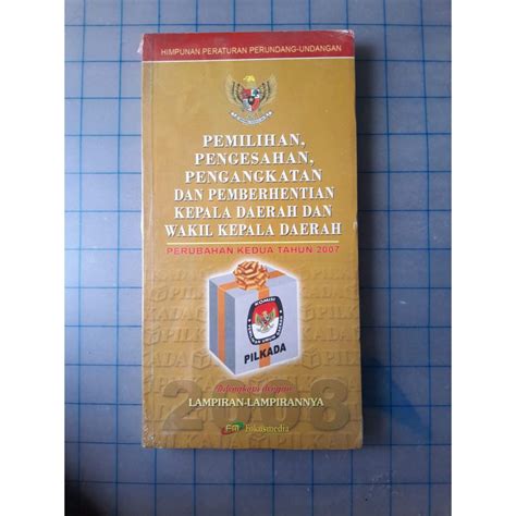 Jual Buku Himpunan Peraturan Perundang Undangan Pemilihan Pengesahan