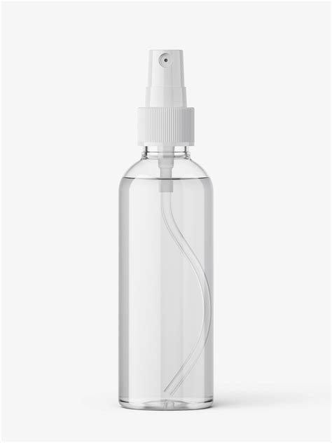 Transparent Mist Spray Bottle Mockup Smarty Mockups