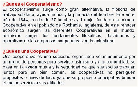 Cooperativa COSEMIL Origen Del Cooperativismo