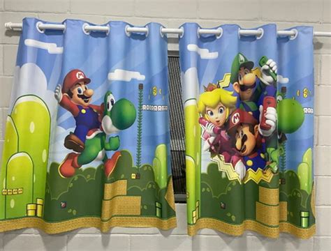 Cortina Personalizada Mario Bros Hye73 No Elo7 Mt Personalização E Vendas Atacado E Varejo