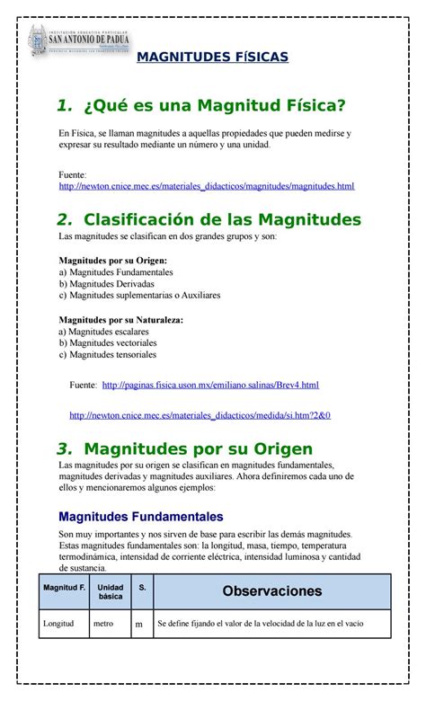 Magnitudes FÍsicas By Aula Innovación Issuu