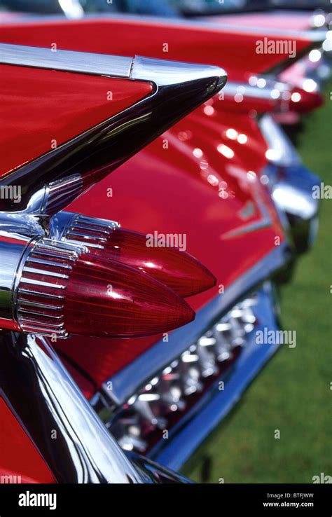 Cadillac car tail fins hi-res stock photography and images - Alamy