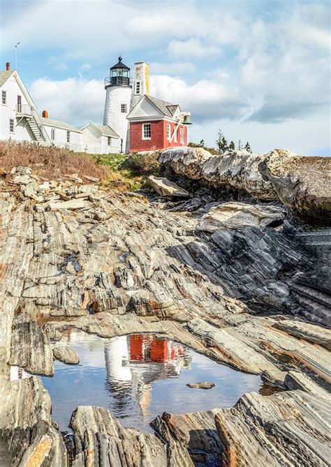 Pemaquid Point Lighthouse Reflection Photograph By Kenneth Keifer