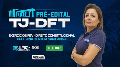 Quest Es Fgv De Direito Constitucional Para Concurso Tjdft Alfacon