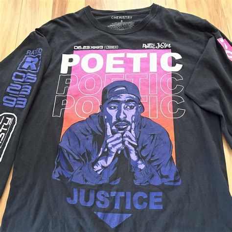 Tupac Shakur Poetic Justice (Chemistry) Black Graphic… - Gem