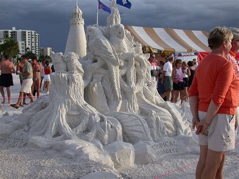 Sculpture From The Annual American Sandsculpting Championship On Fort Myers Beach Fort Myers