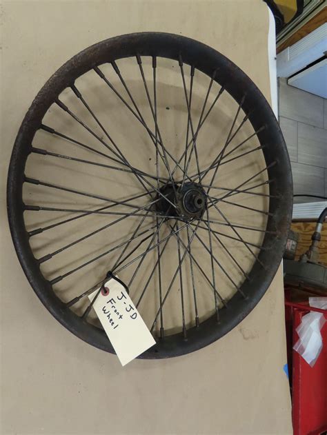 Lot N Harley Davidson Model J Jd Front Wheel Vanderbrink Auctions