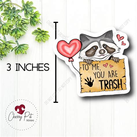 Trash Panda Vinyl Sticker Funny Raccoon Sticker Funny Decal Laptop