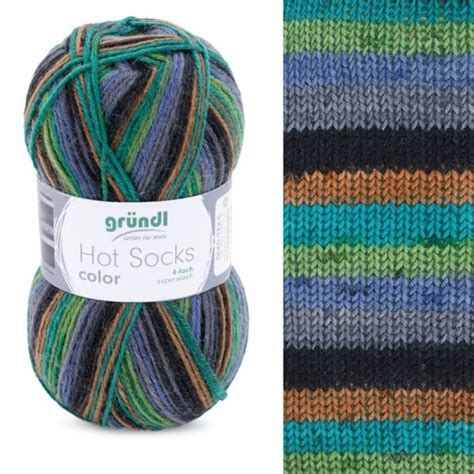 Włóczka skarpetkowa Gründl Hot Socks Color 405 Kokonki motki ombre